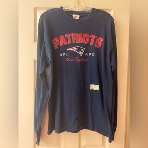 NFL Patriots Men’s Blue Long Sleeve T-shirt
